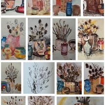 Using both hands to create interesting art