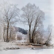 Frost on Loch Lubhair