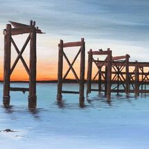 "Hawkcraig Pier" by Sharon McLeod