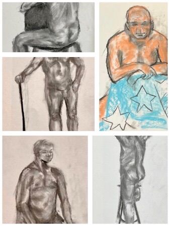 Life drawing with David