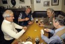 Domino game in a pub.