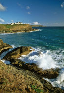 Lizard peninsular coastline, Cornwall.