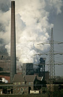 Rheinhausen steel works, Duisburg, Germany. 1980s