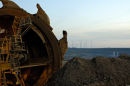 Open cast coal mine Garzweiler near Cologne, Germany.