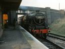 "Black Five" arriving at Quorn & Woodhouse with tran to Leicester.