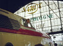 Historic TEE (Trans Europe Express) train at Cologne Station.