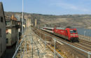 Eurocity train passing Oberwesel.