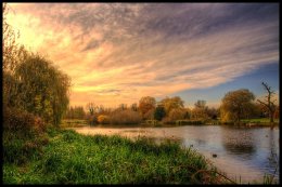 River Cray in Autumn light