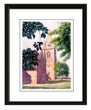 St Mary's Church, Pulford - Framed Watercolour