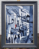 Mijas Steps - FRAMED Acrylic - Listed for Exhibition