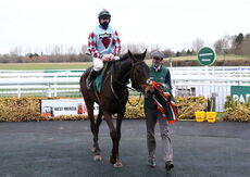 Ballymillsy is led into the winners enclosure.