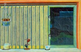 A Room With a View, oil on paper, 26.5cm x 41cm