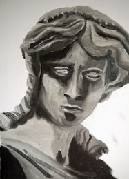 Achilles, 18in x 24in, oil on board