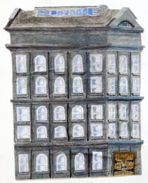 American Highrise, watercolour, 7cm x 9.5cm
