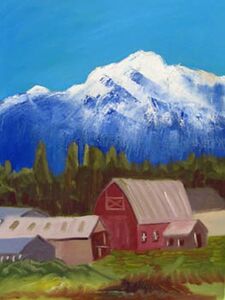 An American Dream, 46cm x 61cm, oil