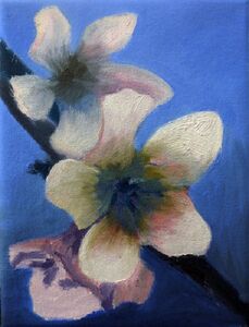 Apple Blossom, 2020, 18cm x 24cm, oil