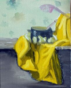 Black Couldron, 20cm x 25.5cm, oil