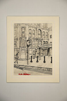 Bon Accord Monseur, 2022, 15cm x 21cm, pen