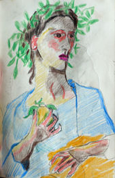 Bouguereau 08, 6in x 8in, coloured pencils