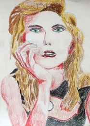Chloe Grace Moretz, 6in x 8in, coloured pencil