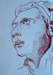 Copy after Tiepolo 01, 15cm x 20.5cm, sanguine pencil