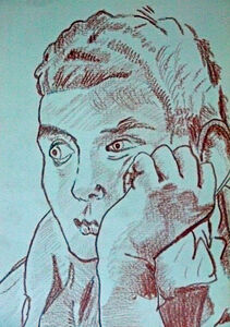 Copy after Tiepolo 05, 15cm x 20.5cm, sanguine pencil