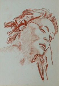 Copy after Tiepolo 08, 15cm x 20.5cm, sanguine pencil