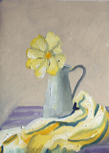 Daisy, 23cm x 30.5cm, oil on arches paper