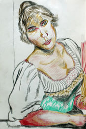De Blaas 01, 6in x 8in, coloured pencils