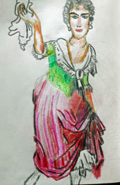 De Blaas 03, 6in x 8in, coloured pencils