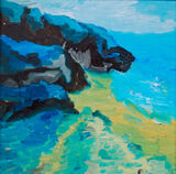 Hackley Bay, 2021, 20cm x 20cm, oil