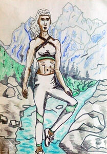 Heroine, 20cm x 29cm, mixed media