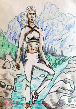 Heroine, 20cm x 29cm, mixed media