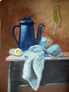 Jug and Cloth, 30.5cm x 40.5cm, oil