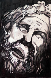 Laocoon, 6in x 8in, pens