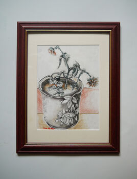 Loves' Loss, 2022, 23.5cm x 31.5cm, charcoal pencils