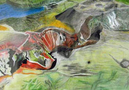 Natures Wonder, pastel pencils, 20.5cm x 29.5cm