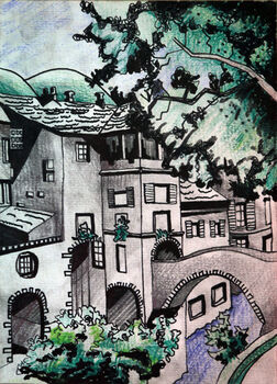 Old World Charm, 2020, 15cm x 20.5cm, mixed media