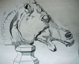 Plate 1,37. 9in x 12.5in, charcoal pencil