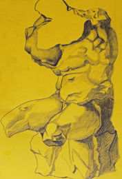 Plate 1,63. 9in x 12.5in, charcoal pencil