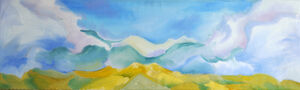 Poise, 22,03,2021, 30cm x 100cm, oil on canvas