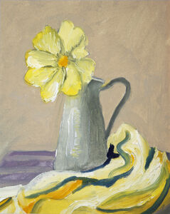 Potentilla, 2021, 20.5cm x 26cm, oil