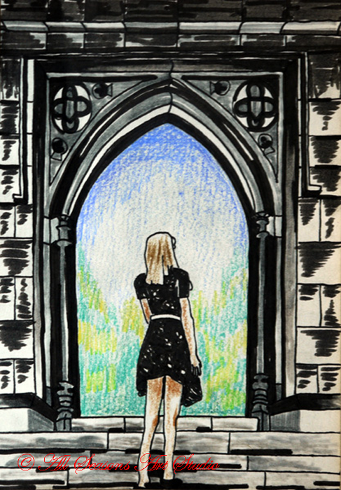 Puberty, 2020, 15cm x 20.5cm, mixed media