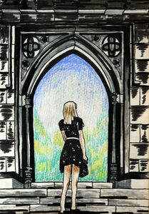 Puberty, 2020, 15cm x 20.5cm, mixed media