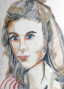 Really, 2020, 15cm x 20.5cm, coloured pencils