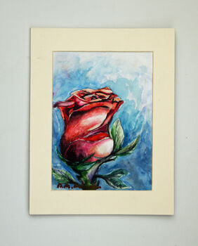 Red White & Blue, 2022, 15cm x 20.5cm, watercolour