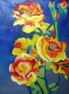 Roses, 2021, 30.5cm x 40.5cm, oil
