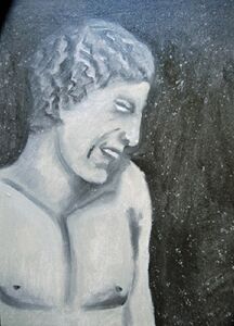 Satyr, 30.5cm x 40.5cm, oil