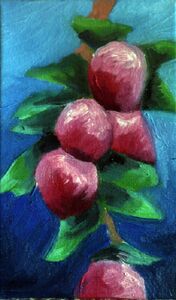 Sprig of Apples, 2020, 15cm x 24cm, oil