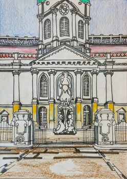 Stately Vision, 2021, 15cm x 20.5cm, mixed media
